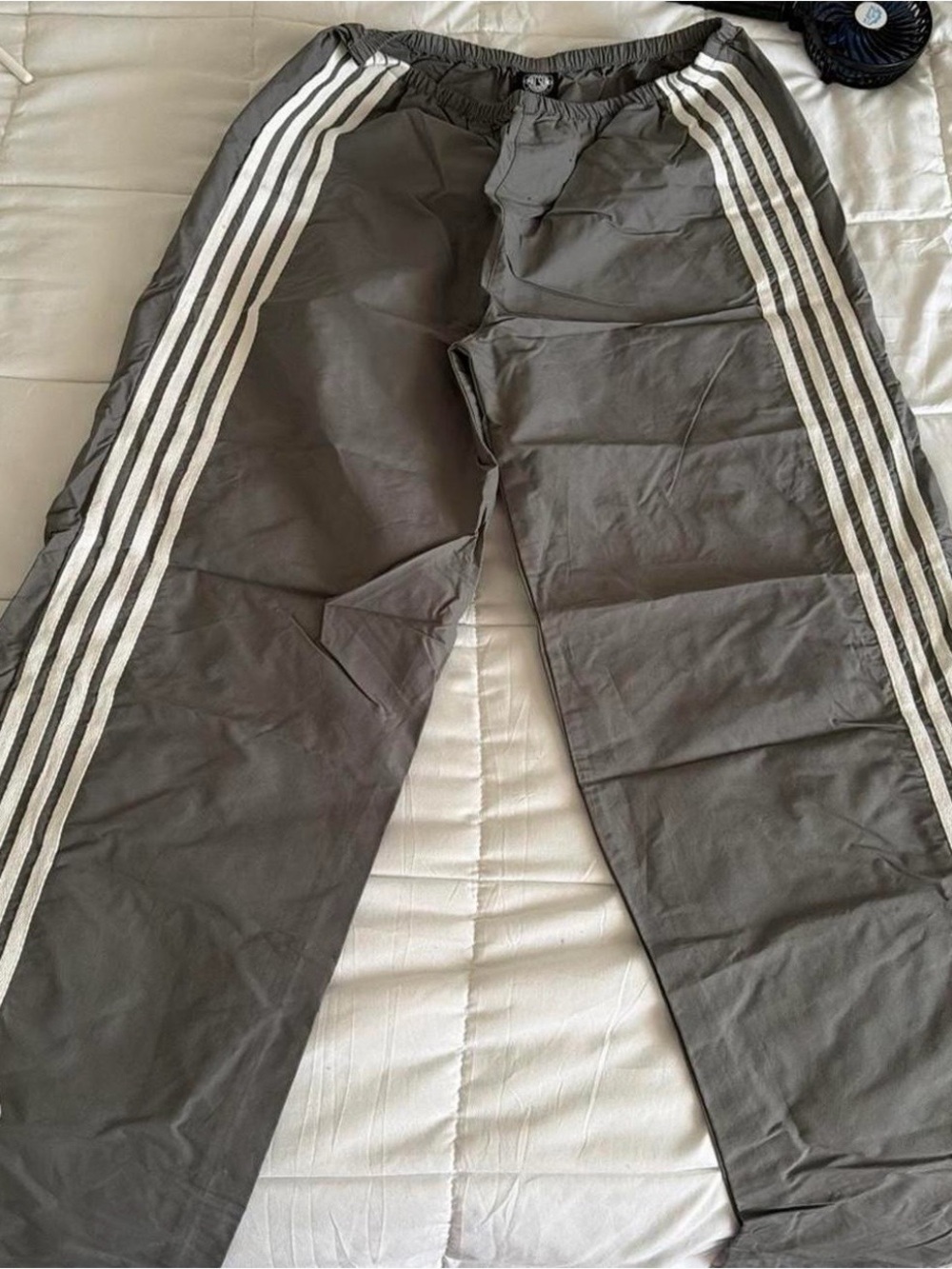 PacSun Gray Sweatpants with White Side Stripes